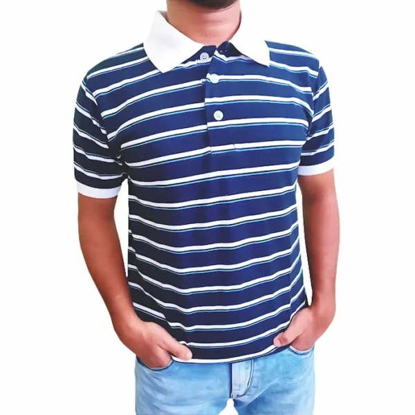 Premium Polo Shirt Stripe