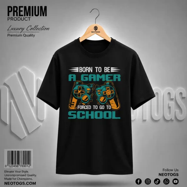 Born To Be A Gamer T-Shirt for Men by NEOTOGS