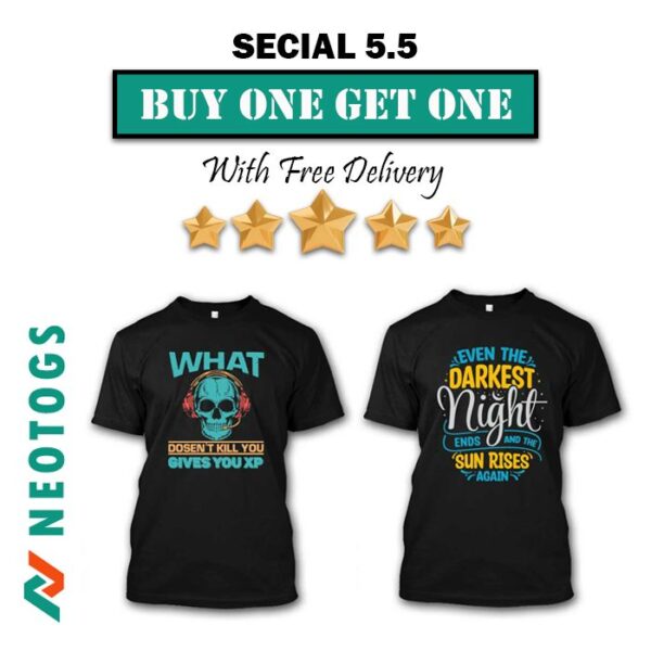 Neotogs Black Custom T Shirt Combo Offer 3