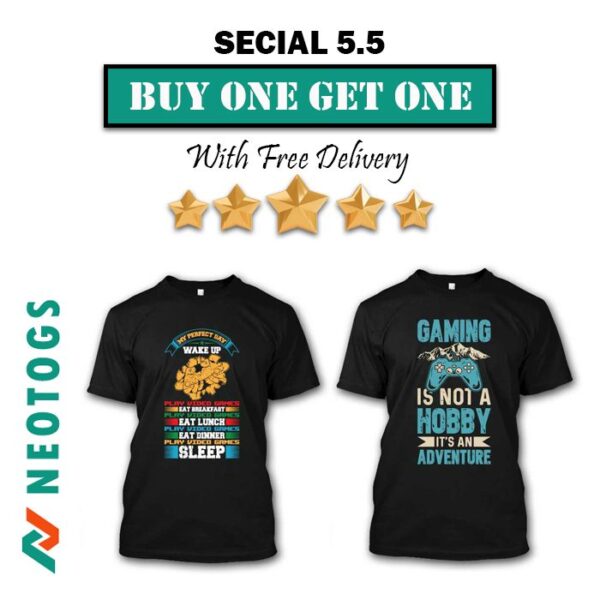 Neotogs Black Custom T Shirt Combo Offer 5