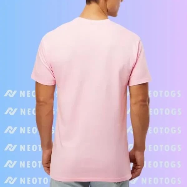 Neotogs Round Neck Customize T Shirt Pink Color Back