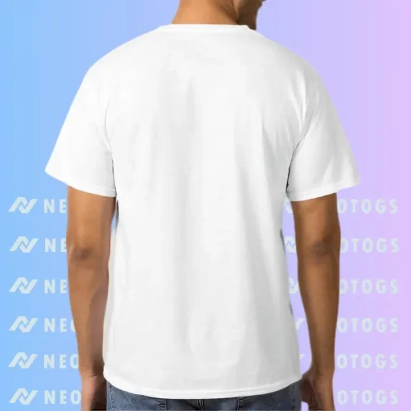 Neotogs Round Neck Customize T Shirt White Color Back