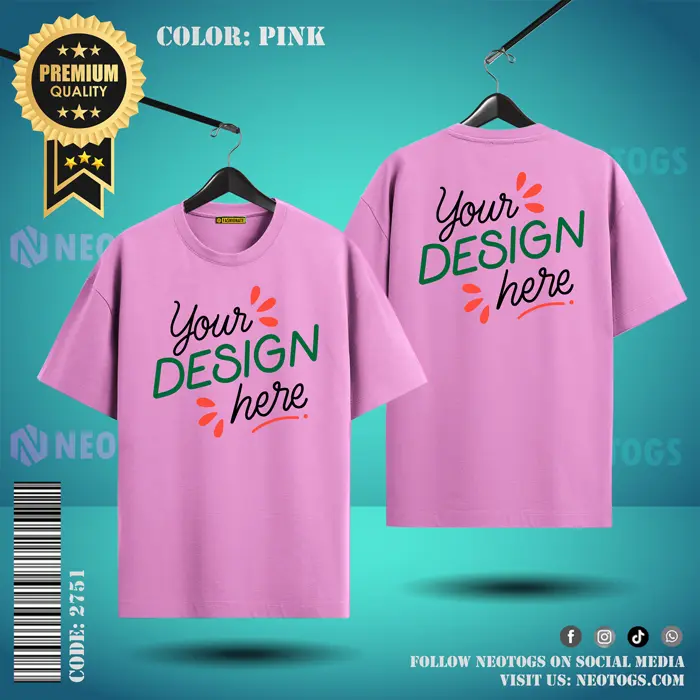 T SHIRT HANGER Drop T Shirt Pink 2